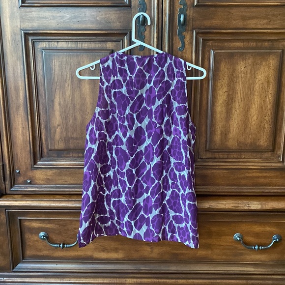 Banana Republic Silk Tank - purple, grey and white - Picture 2 of 4